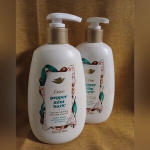 New Dove 2pc Peppermint Bark Hand Wash Set 12 oz each (072825C)